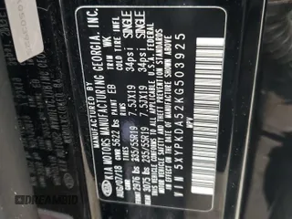 2019 Kia Sorento SX V6 with VIN 5XYPKDA52KG503925, listed as a Copart auction lot 45850785 with 59,107 mi miles and Salvage Title. Bid and sale history available at carsss.com. Image 13.