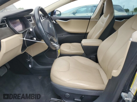 2014 Tesla Model S 60 with VIN 5YJSA1H16EFP51363, listed as a Copart auction lot 59960075 with 106,338 mi miles and Clean title. Bid and sale history available at DreamBid. Image 7.