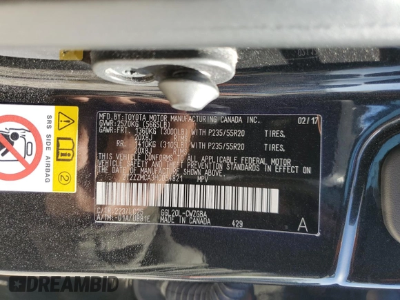 2017 Lexus RX with VIN 2T2ZZMCA3HC054821, listed as a Copart auction lot 47623195 with 53,966 mi miles and Salvage Title. Bid and sale history available at carsss.com. Image 15.
