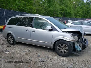 2008 Nissan Quest S z VIN 5N1BV28U28N123399, wystawiony jako Copart lot #54991765 z przebiegiem 136 628 mil mil oraz Szkoda całkowita • Salvage title. Historia ofert i sprzedaży dostępna na DreamBid. Obrazek 4.