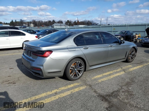 2020 BMW 7 Series 750i xDrive with VIN WBA7U2C07LCD59553, listed as a Copart auction lot 86826964 with 0 mi miles and Salvage Title. Bid and sale history available at carsss.com. Image 3.