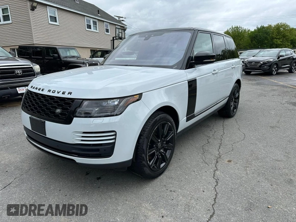 2022 Land Rover Range Rover z VIN SALGR2SU5NA459924, wystawiony jako Copart lot #58144225 z przebiegiem 44 635 mil mil oraz Czysty tytuł • Clean title. Historia ofert i sprzedaży dostępna na DreamBid. Obrazek 1.