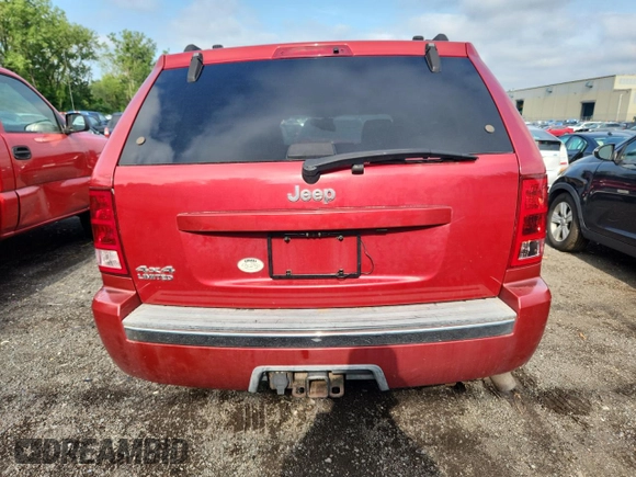 2006 Jeep Grand Cherokee Limited with VIN 1J4HR58N06C183181, listed as a Copart auction lot 63910795 with 219,189 mi miles and Salvage title. Bid and sale history available at DreamBid. Image 6.