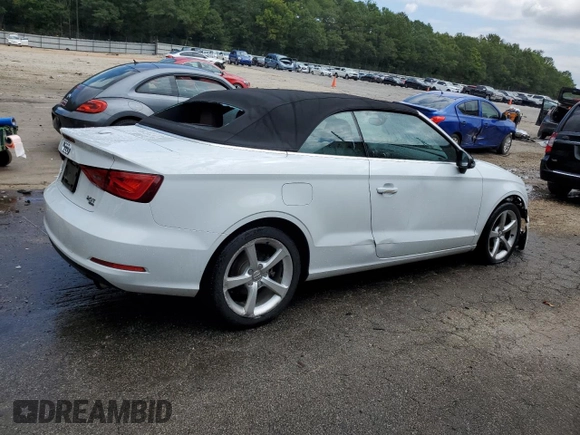 2015 Audi A3 with VIN WAU7FLFF3F1036856, listed as a Copart auction lot 71719644 with 101,982 mi miles and Salvage title. Bid and sale history available at DreamBid. Image 3.