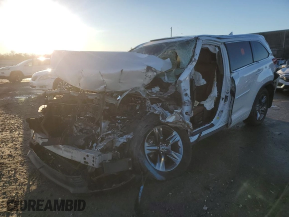 2018 Toyota Highlander Hybrid Limited with VIN 5TDDGRFHXJS039482, listed as a Copart auction lot 86835554 with Not provided miles and Salvage title. Bid and sale history available at DreamBid. Image 1.
