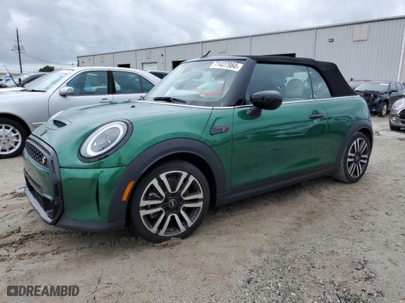 2024 MINI Convertible Cooper S with VIN WMW43DL04R3S23081, listed as a Copart auction lot 71427984 with NaN miles and Non Repairable. Bid and sale history available at carsss.com. Image 1.