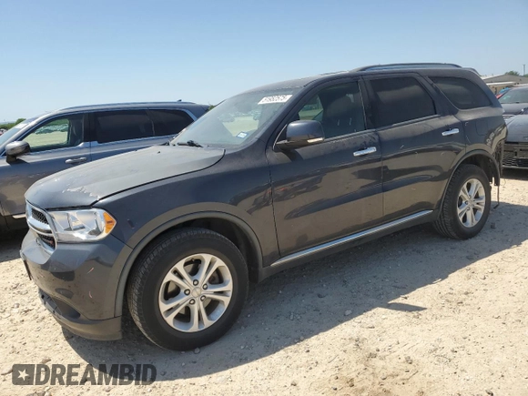 2013 Dodge Durango Crew with VIN 1C4RDJDG5DC686680, listed as a Copart auction lot 51952575 with 217,713 mi miles and Salvage Title. Bid and sale history available at carsss.com. Image 1.