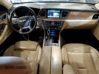 2015 Hyundai Genesis 5.0L with VIN KMHGN4JF7FU053494, listed as a Copart auction lot 44660694 with 85,285 mi miles and Salvage Title. Bid and sale history available at carsss.com. Image 8.