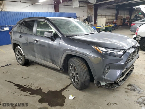2024 Toyota RAV4 Hybrid XLE Premium with VIN JTMB6RFV3RD117432, listed as a Copart auction lot 45816155 with 18,957 mi miles and Salvage Title. Bid and sale history available at carsss.com. Image 4.