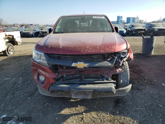 2016 Chevrolet Colorado 4WD Z71 with VIN 1GCPTDE15G1298435, listed as a Copart auction lot 87828485 with 126,241 mi miles and Salvage Title. Bid and sale history available at carsss.com. Image 5.