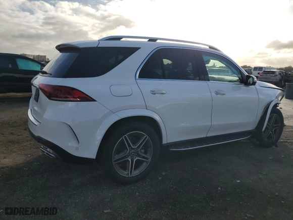 2020 Mercedes-Benz GLE with VIN 4JGFB4JB1LA195659, listed as a Copart auction lot 85194874 with 51,083 mi miles and Non Repairable. Bid and sale history available at carsss.com. Image 3.