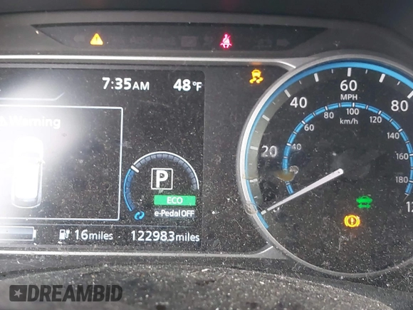 2018 Nissan LEAF S with VIN 1N4AZ1CP6JC303184, listed as a IAAI auction lot 41840462 with 122,983 mi miles and . Bid and sale history available at DreamBid. Image 15.