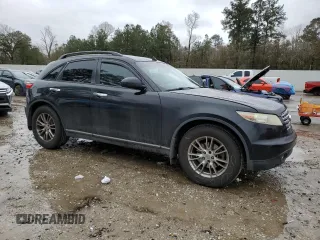 2005 Infiniti FX with VIN JNRAS08U55X109834, listed as a Copart auction lot 42297905 with 236,373 mi miles and Salvage title. Bid and sale history available at DreamBid. Image 4.