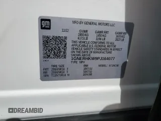 2023 Chevrolet Traverse LT Leather with VIN 1GNERHKW9PJ164077, listed as a Copart auction lot 80903594 with 16,681 mi miles and Salvage Title. Bid and sale history available at carsss.com. Image 14.