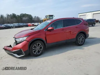 2020 Honda CR-V EX with VIN 2HKRW1H55LH408464, listed as a Copart auction lot 44129795 with 58,755 mi miles and Salvage Title. Bid and sale history available at carsss.com. Image 1.