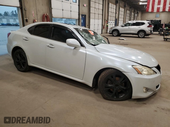 2008 Lexus IS 250 with VIN JTHCK262X85022998, listed as a Copart auction lot 54437675 with 205,216 mi miles and Non repairable. Bid and sale history available at DreamBid. Image 4.