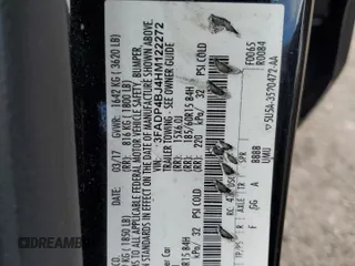 2017 Ford Fiesta SE z VIN 3FADP4BJ4HM122272, wystawiony jako Copart lot #49693695 z przebiegiem 55 151 mil mil oraz Szkoda całkowita • Salvage title. Historia ofert i sprzedaży dostępna na DreamBid. Obrazek 14.