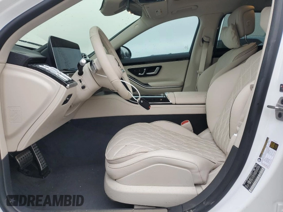 2024 Mercedes-Benz S 580 с VIN W1K6G7GB9RA306312, выставлен на аукционе Copart как лот 55761695 с пробегом 5 461 миль миль и Списание • Salvage title. История ставок и продаж доступна на DreamBid. Изображение 7.