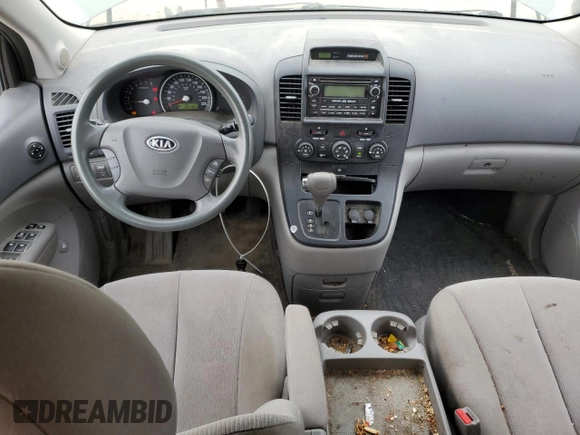 2009 Kia Sedona LX with VIN KNDMB233196318832, listed as a Copart auction lot 75229804 with 350,784 mi miles and Clean Title. Bid and sale history available at carsss.com. Image 8.