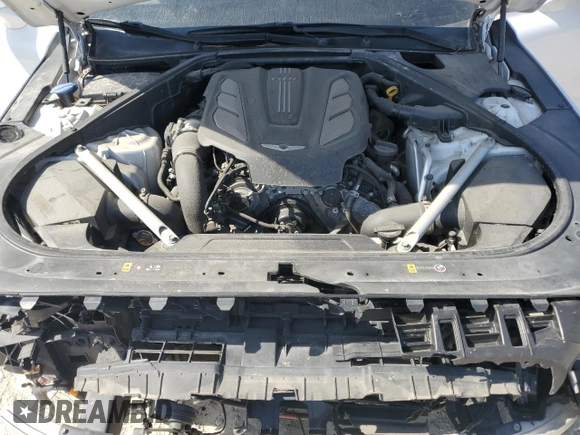 2018 Genesis G90 Premium with VIN KMHG34JA8JU043690, listed as a Copart auction lot 46676015 with 84,344 mi miles and Salvage Title. Bid and sale history available at DreamBid. Image 12.
