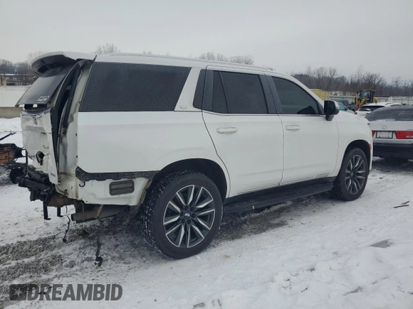 2021 Cadillac Escalade Premium Luxury with VIN 1GYS4BKL4MR414197, listed as a Copart auction lot 88093605 with 63,196 mi miles and Salvage title. Bid and sale history available at DreamBid. Image 3.