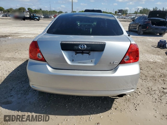 2005 Scion tC with VIN JTKDE177650059937, listed as a Copart auction lot 56122335 with 181,256 mi miles and Salvage Title. Bid and sale history available at DreamBid. Image 6.