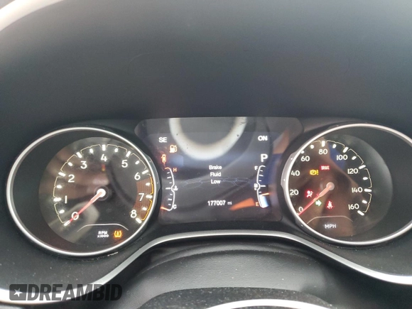 2018 Jeep Compass Latitude with VIN 3C4NJCBBXJT105930, listed as a Copart auction lot 55425385 with 177,007 mi miles and Salvage title. Bid and sale history available at DreamBid. Image 9.