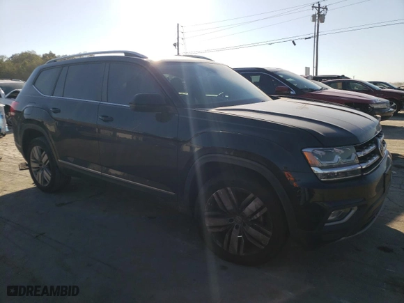 2019 Volkswagen Atlas 3.6L V6 SEL with VIN 1V2ER2CA4KC528765, listed as a Copart auction lot 75100014 with 0 mi miles and Salvage Title. Bid and sale history available at carsss.com. Image 4.