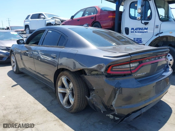2016 Dodge Charger R/T with VIN 2C3CDXCT7GH233027, listed as a IAAI auction lot 37009912 with 132,960 mi miles. Bid and sale history available at carsss.com. Image 3.