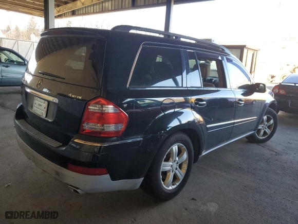 2007 Mercedes-Benz GL-Class with VIN 4JGBF22E27A276403, listed as a Copart auction lot 83980854 with 0 mi miles and Clean Title. Bid and sale history available at carsss.com. Image 3.