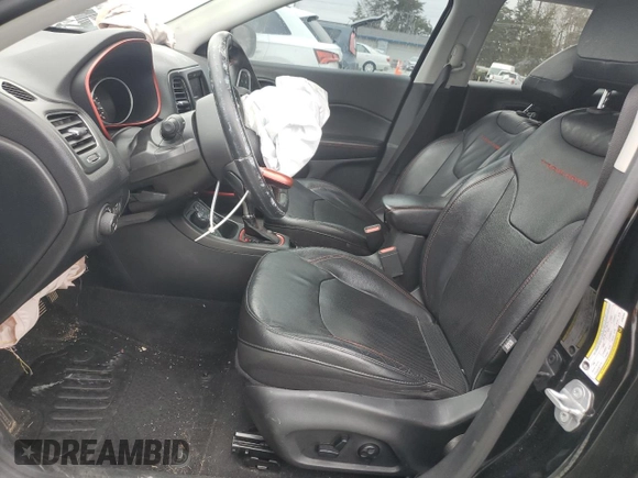 2018 Jeep Compass Trailhawk with VIN 3C4NJDDBXJT187550, listed as a Copart auction lot 44202325 with 108,579 mi miles and Salvage Title. Bid and sale history available at carsss.com. Image 7.