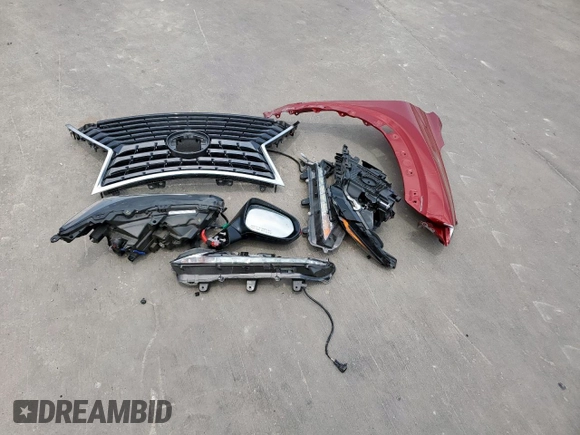 2021 Lexus NX 300 with VIN JTJDARBZ3M5032056, listed as a Copart auction lot 56967115 with 13,155 mi miles and Salvage title. Bid and sale history available at DreamBid. Image 12.