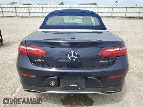 2018 Mercedes-Benz E-Class E 400 with VIN WDD1K6GB2JF052758, listed as a Copart auction lot 50656174 with 36,736 mi miles. Bid and sale history available at carsss.com. Image 6.