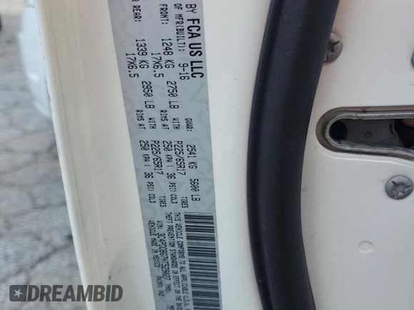 2017 Dodge Journey SXT с VIN 3C4PDDBG7HT529027, выставлен на аукционе Copart как лот 62124865 с пробегом Не указан миль и Чистый • Clean title. История ставок и продаж доступна на DreamBid. Изображение 13.
