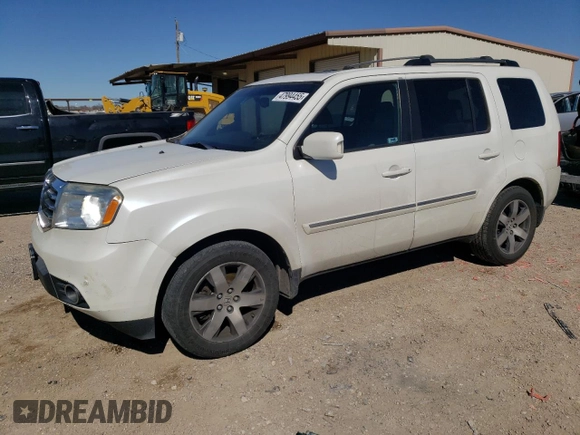 2012 Honda Pilot Touring with VIN 5FNYF4H90CB044159, listed as a Copart auction lot 47994455 with 164,578 mi miles and Salvage Title. Bid and sale history available at DreamBid. Image 1.