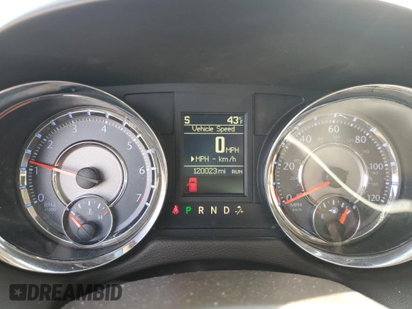 2016 Chrysler Town & Country Touring with VIN 2C4RC1BG9GR287370, listed as a Copart auction lot 48849155 with 120,023 mi miles and Clean Title. Bid and sale history available at carsss.com. Image 9.
