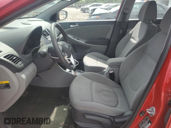 2012 Hyundai Accent GLS with VIN KMHCU4AE5CU180992, listed as a Copart auction lot 53336145 with 126,142 mi miles and Salvage Title. Bid and sale history available at carsss.com. Image 7.