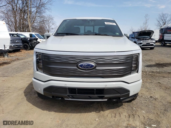 2023 Ford F-150 Lightning Pro with VIN 1FTVW1EV0PWG14116, listed as a Copart auction lot 48847305 with NaN miles and Salvage Title. Bid and sale history available at carsss.com. Image 5.