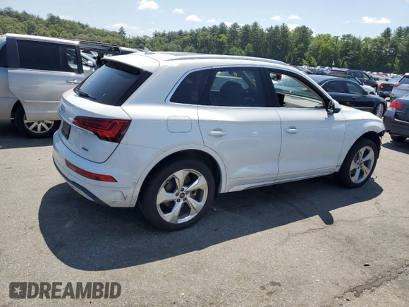 2021 Audi Q5 Prestige with VIN WA1CAAFY9M2053068, listed as a Copart auction lot 61033985 with 48,415 mi miles and Non repairable. Bid and sale history available at DreamBid. Image 3.