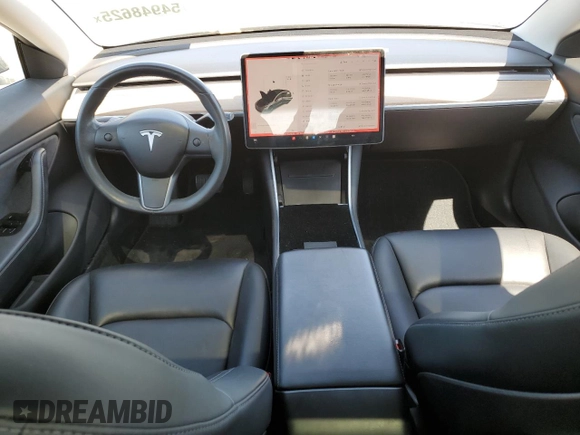 2018 Tesla Model 3 Long Range Battery with VIN 5YJ3E1EA4JF102085, listed as a Copart auction lot 54948625 with 74,786 mi miles and Salvage Title. Bid and sale history available at DreamBid. Image 8.
