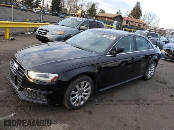 2015 Audi A4 Premium with VIN WAUBFAFL7FN030538, listed as a Copart auction lot 48596325 with 103,453 mi miles and Salvage Title. Bid and sale history available at carsss.com. Image 1.