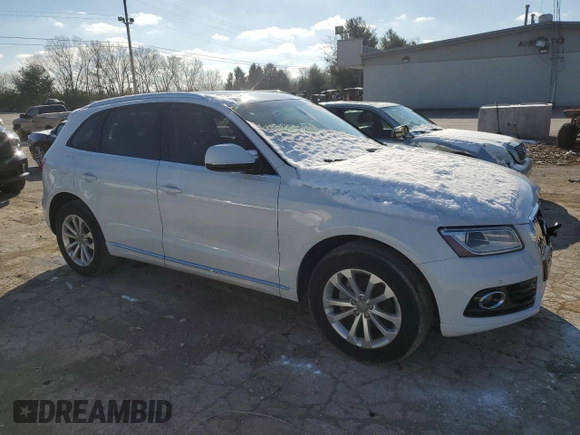 2014 Audi Q5 Premium Plus with VIN WA1LFAFPXEA052219, listed as a Copart auction lot 81892424 with 79,771 mi miles and Salvage title. Bid and sale history available at DreamBid. Image 4.