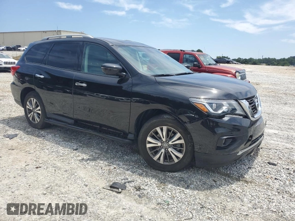 2019 Nissan Pathfinder SV with VIN 5N1DR2MM9KC629317, listed as a Copart auction lot 58920105 with 59,934 mi miles and Salvage title. Bid and sale history available at DreamBid. Image 4.