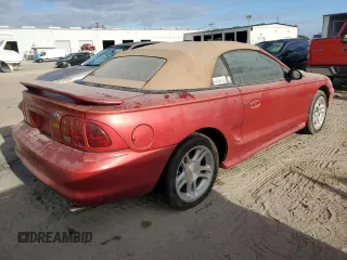 1996 Ford Mustang GT with VIN 1FALP45X6TF226699, listed as a Copart auction lot 82213754 with 102,247 mi miles and Salvage Title. Bid and sale history available at carsss.com. Image 3.