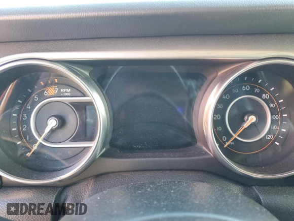 2020 Jeep Wrangler Unlimited Sahara with VIN 1C4HJXEN4LW152779, listed as a Copart auction lot 42696255 with Not provided miles and Salvage title. Bid and sale history available at DreamBid. Image 9.