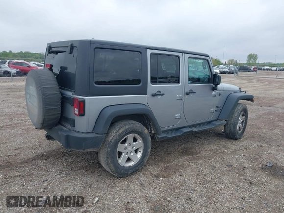 2013 Jeep Wrangler Unlimited Sport z VIN 1C4BJWDG3DL669593, wystawiony jako IAAI lot #42161265 z przebiegiem 89 747 mil mil oraz . Historia ofert i sprzedaży dostępna na DreamBid. Obrazek 4.