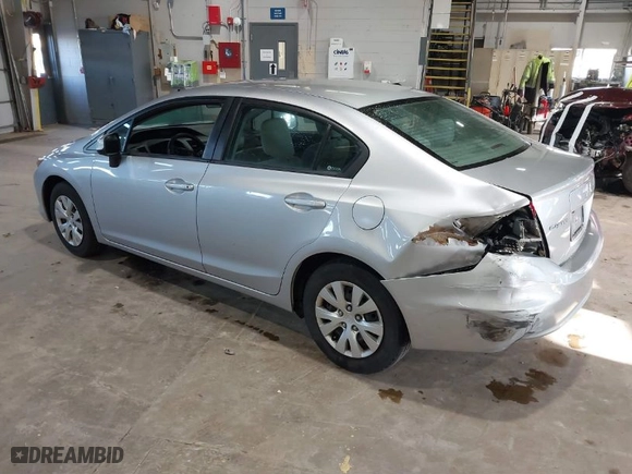 2012 Honda Civic Sdn LX with VIN 19XFB2F58CE067475, listed as a IAAI auction lot 41781509 with 126,657 mi miles. Bid and sale history available at carsss.com. Image 3.