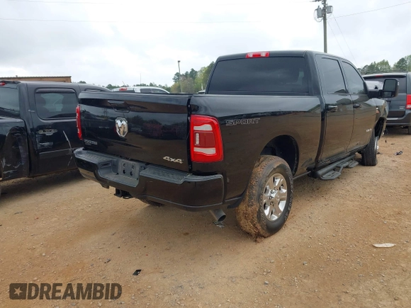 2024 Ram 2500 Big Horn with VIN 3C6UR5DL5RG197515, listed as a IAAI auction lot 41951224 with 14,995 mi miles and . Bid and sale history available at DreamBid. Image 4.