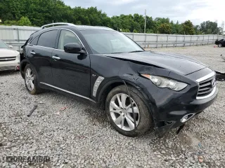 2014 Infiniti QX70 with VIN JN8CS1MW0EM413360, listed as a Copart auction lot 56853934 with 242,661 mi miles and Clean Title. Bid and sale history available at carsss.com. Image 4.