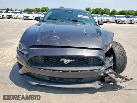 2022 Ford Mustang EcoBoost with VIN 1FA6P8TH8N5129965, listed as a Copart auction lot 59307485 with 39,806 mi miles and Salvage title. Bid and sale history available at DreamBid. Image 5.
